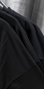 تیشرت باکسی دخترانه ساده مشکی - Image 2
