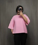 تیشرت باکسی ساده زنانه